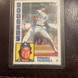 Fernando Valenzuela ‘84 Topps Baseball Card