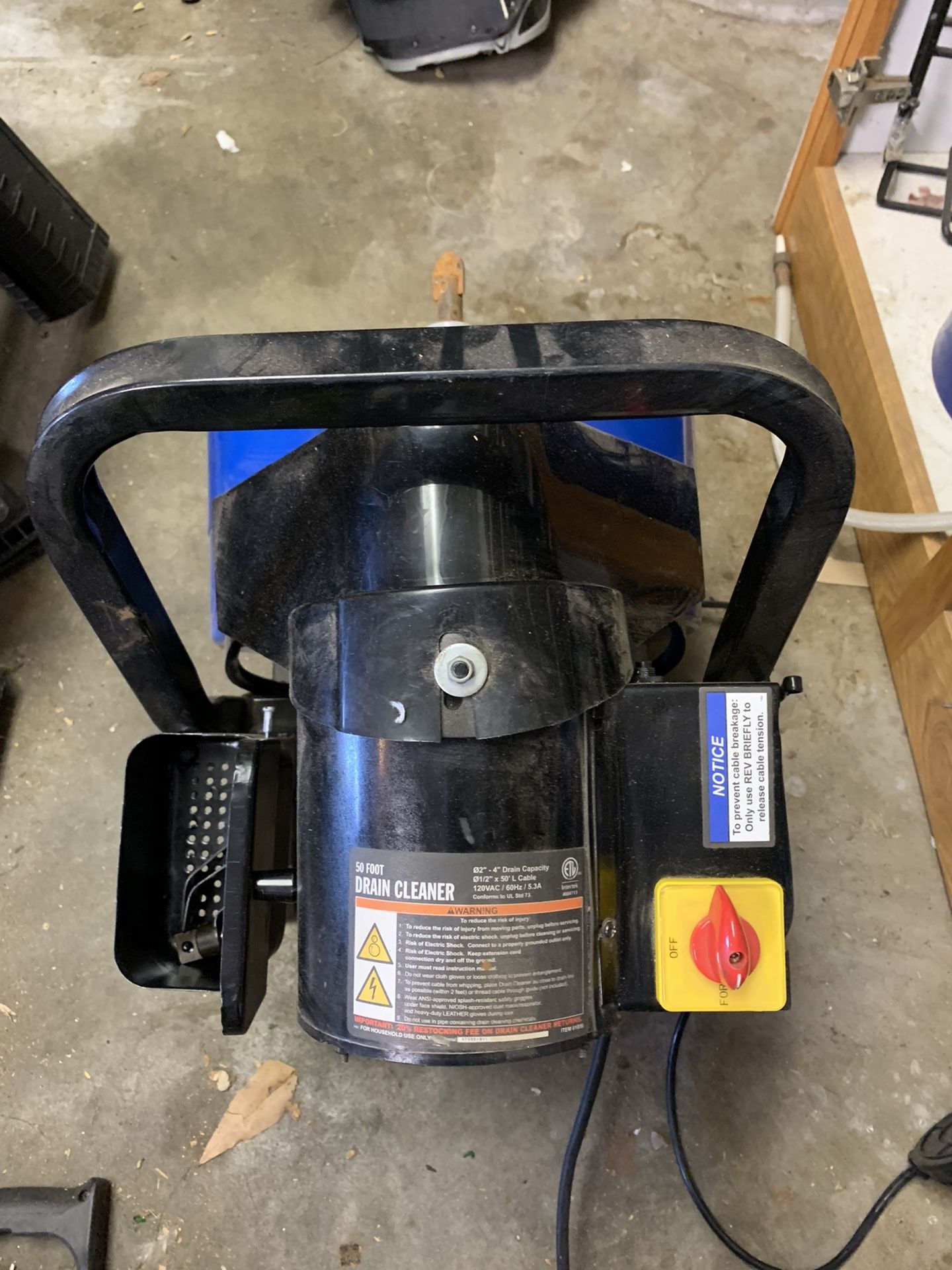 Tjl100 Ft Drain Snake Harbor Freight 91 - 1sh9duc