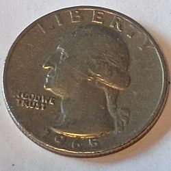 1965 No  Mint Mart  Quarter