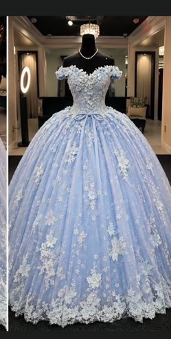 Light blue Quinceañera dress