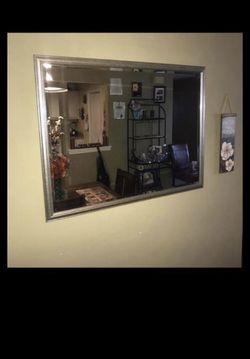 42 inch sliver frame mirror