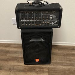 Fender SR 6325 Power Mixer — JBL- JRX100