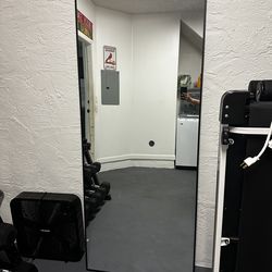 Black IKEA HOVET Full Length Mirror