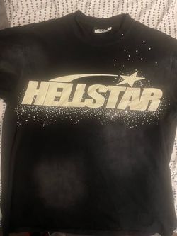 Hellstar Rhinestone Graphic T-Shirt Black
