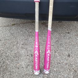 Easton Girls Softball BATS (- 10) Qty.2