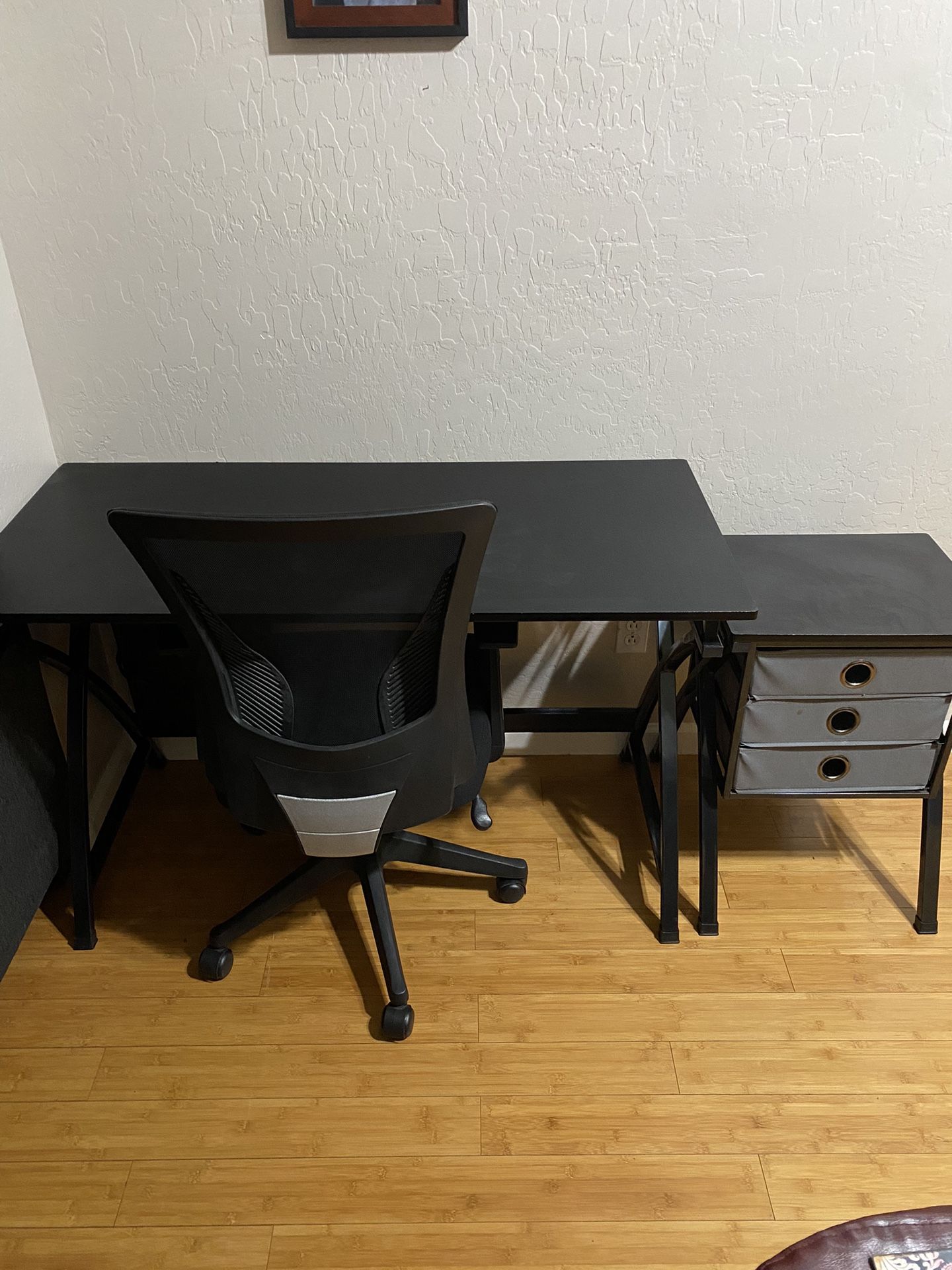 Desk, Chair And Table $80