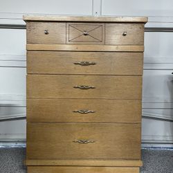 MCM Solid Wood dresser / Tall Chest Of Drawers