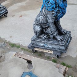Detroit Lions Themed Concrete Statues 