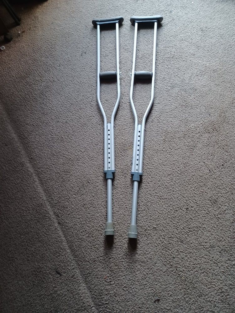 Muletas De Aluminio Ajustables
