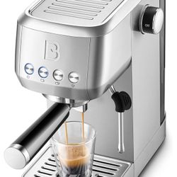 CASABREWS 3700 Essential Espresso Machine 20 Bar, Stainless Steel Cappuccino & Latte Machine