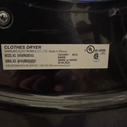 Samsung Dryer (2020)