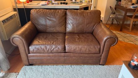 Ralph Lauren Leather Loveseat