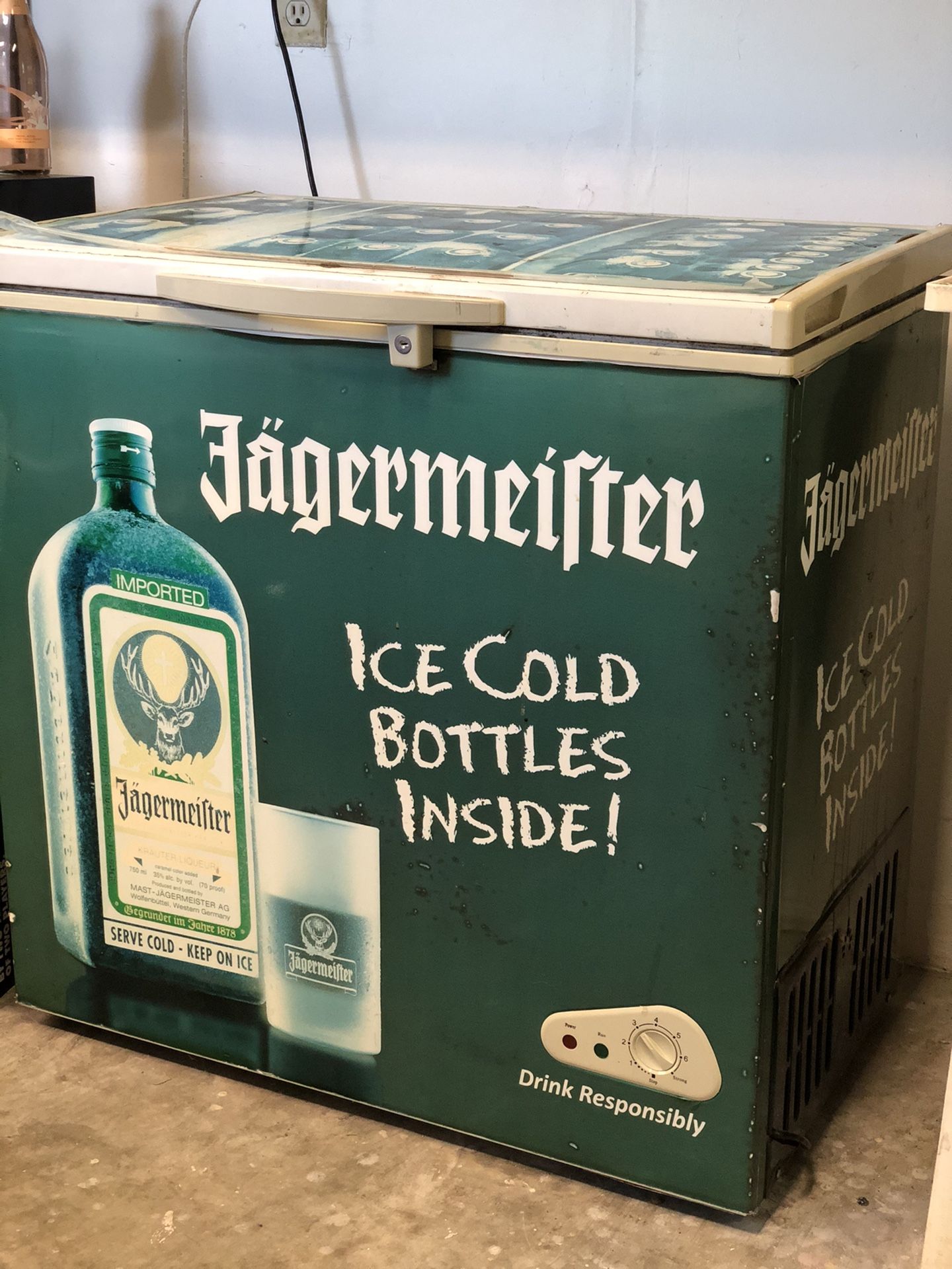Vintage Jagermeister Freezer