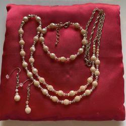 Brand New Elegant Gold Filled Chain with Fine Faceted Beads Set