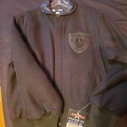 Raiders leather Jacket