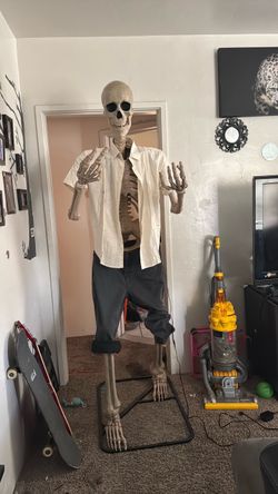 Life-Size Standing Skeleton Halloween Decoration