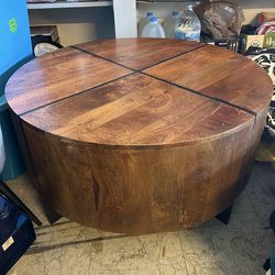 Wood Round Coffee Table