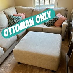 Big Comfy Gray Ottoman