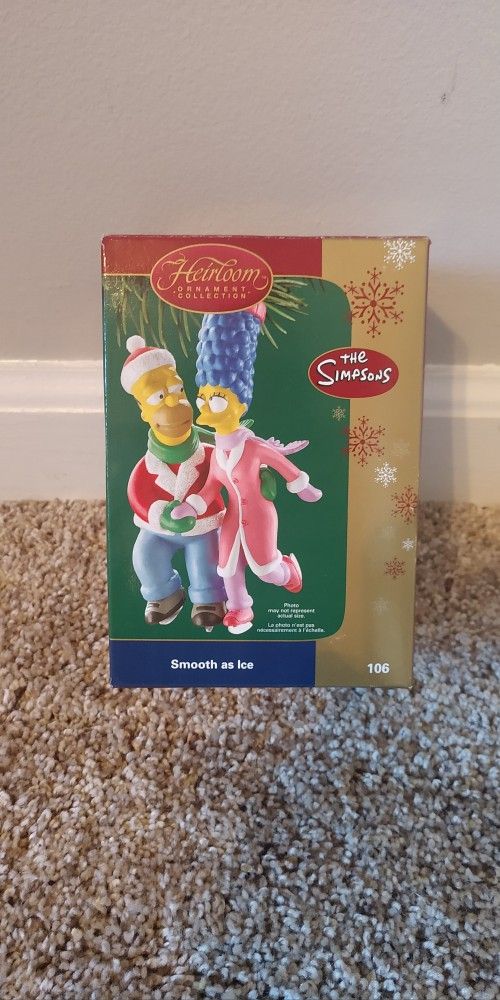 Homer And Marge Simpson Christmas Ornament 