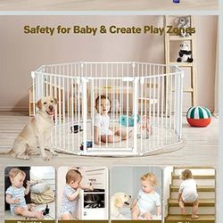 Baby Gate play pen adjustable foldable