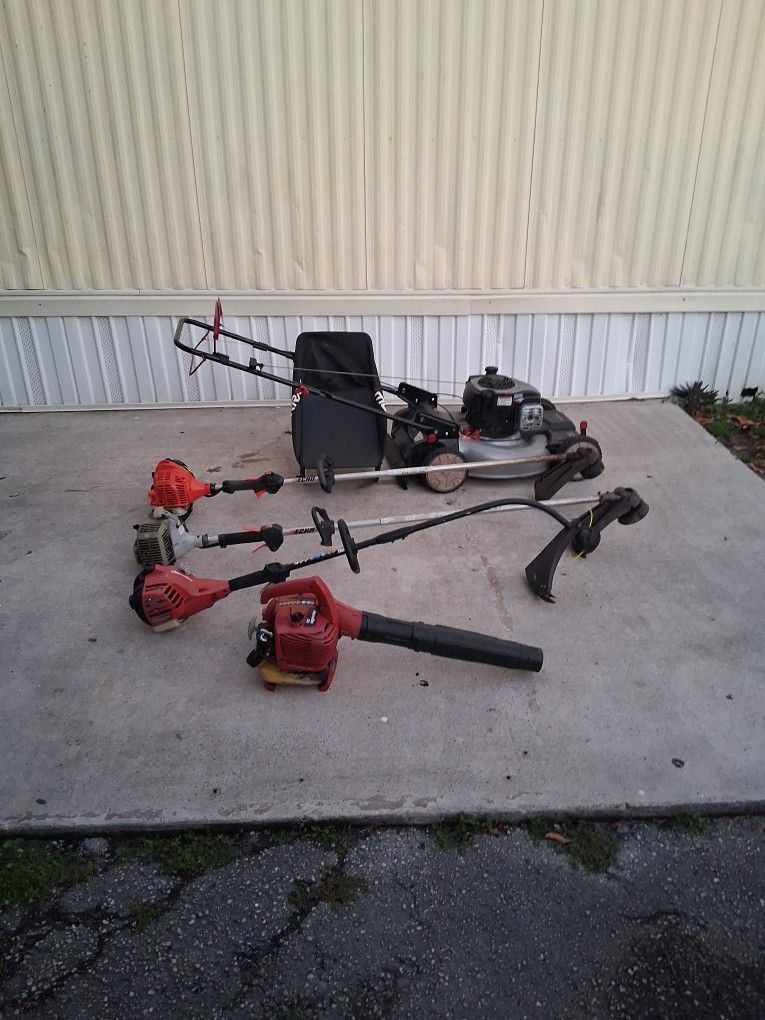 Lawn mower equipment.