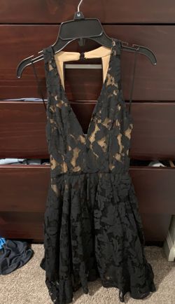 Black lace dress