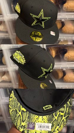 Size 7 1/4Dallas Cowboys Neon New Era Snakeskin Fitted Hat