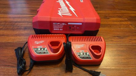 Milwaukee chargers and case
