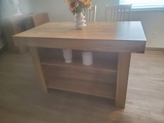 DINING TABLE.  & 2 CHAIRS.