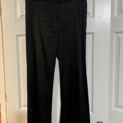 Vintage early 2010’s Pants - Antonio Milan, fitted with boot leg, black size 10 