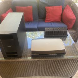 Bose System, Bose Subwoofer, and Bose Amplifier.
