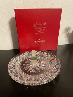 Waterford Crystal Snow Crystals Accent Plate