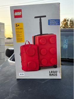 Lego Red luggage pull Duo