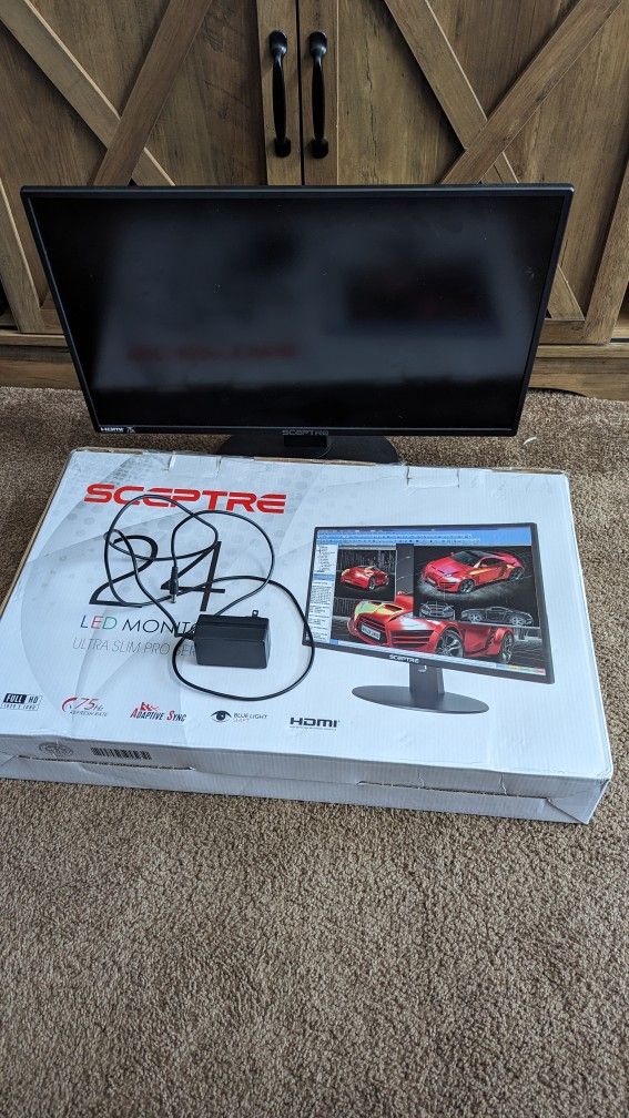 Sceptre 24" LED 75Hz HD Monitor Barely Used