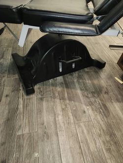 Black Barber Chair with Footrest
