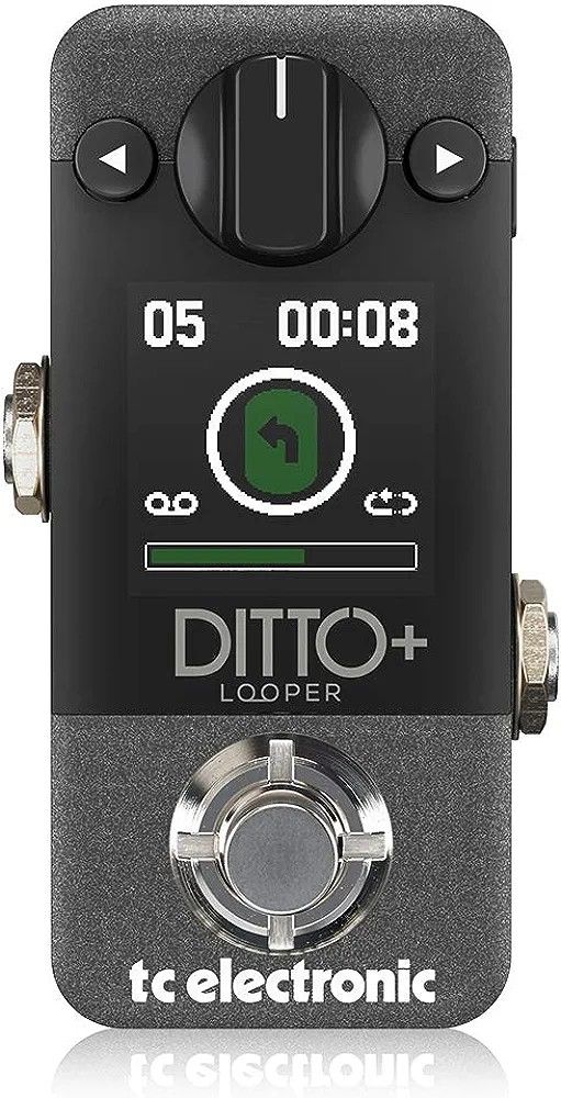 TC Electronic DITTO+ LOOPER Next Generation 60-Minute Multi-session Looper Pedal