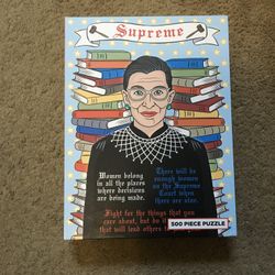 A Like New Ruth Bader Ginsberg 500 Jigsaw Puzzle In It’s Box