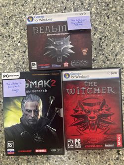 The Witcher games for PC DVD and PC DVD-ROM