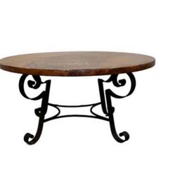 36” Arhaus Hammered Copper Coffee Table