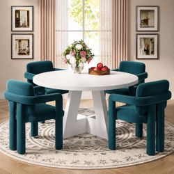 Dining Table Set with Four Chairs