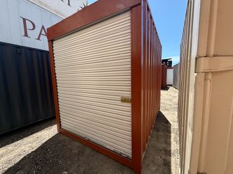 10FT SHIPPING CONTAINER – WIND & WATERTIGHT | HEAVY DUTY STORAGE SHED | CONEX BOX (ROLL-UP DOOR)