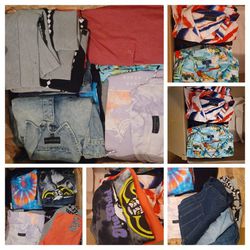 Huge Clothing Lot Men Woman Pants Shorts Shirts Jackets Casual Fashion Work  Dress Office Surfing Sport Trendy Funky Beach Outdoors Boost Style for Sale  in Miami Beach, FL - OfferUp
