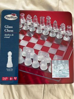Chess board piece set  glass (Toys R Us )