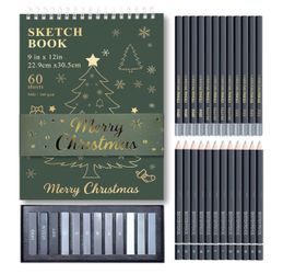 Christmas Art Set Charcoal Graphite Sticks