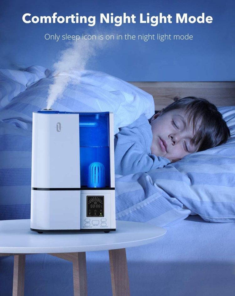 Brand new Humidifiers, 4L Cool Mist Ultrasonic clean air reduce virus cough. for Bedroom Home Large Room Baby Room, Quiet Operation, LED Display with