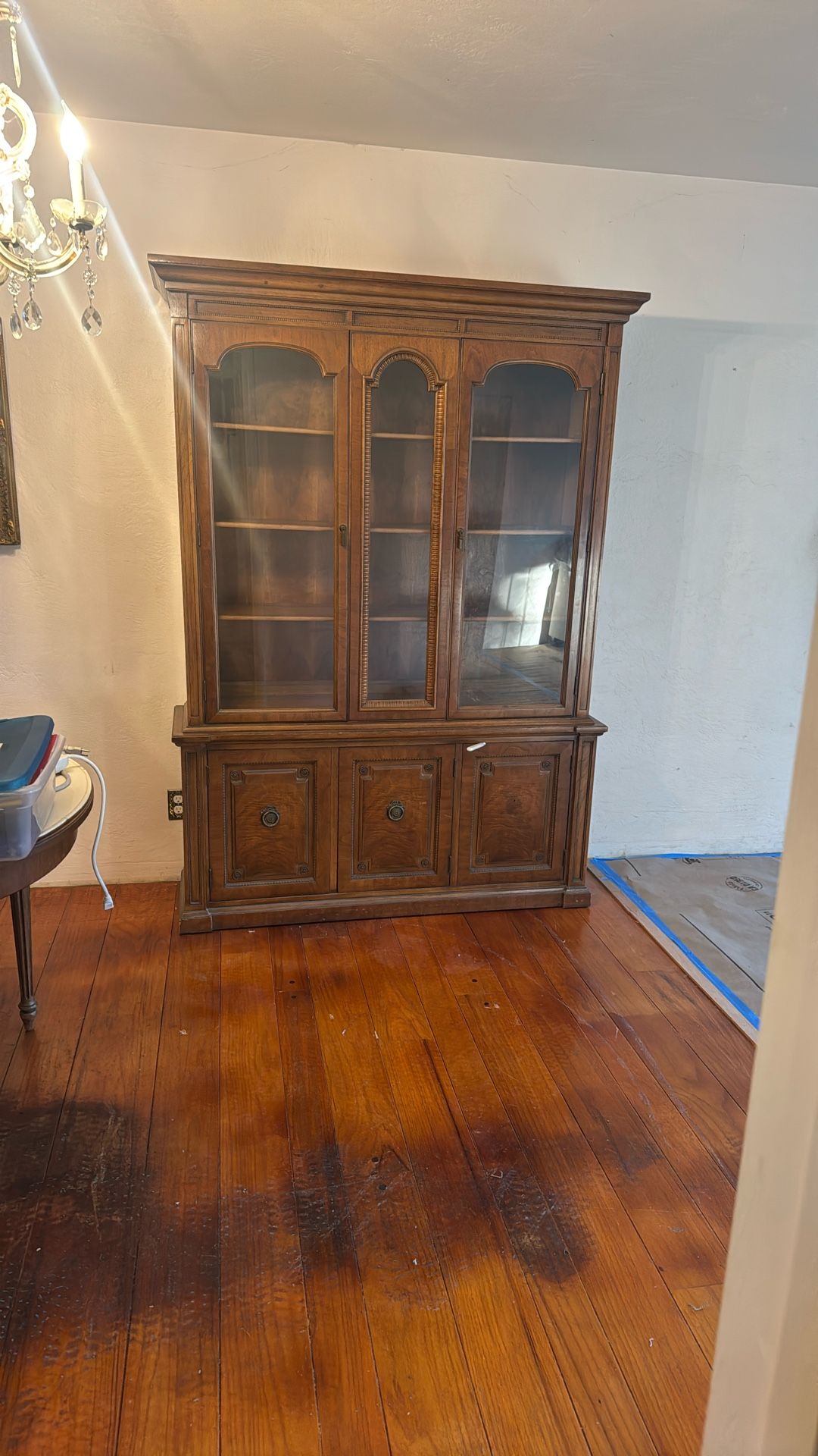 Elegant maple hutch
