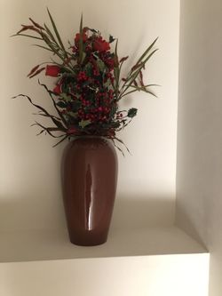 Vase with decorations