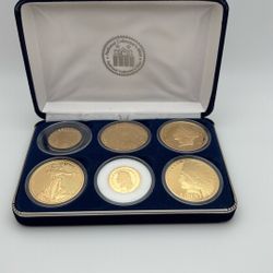 Tribute 24k Gold Plated Clad Bronze Coin Set
