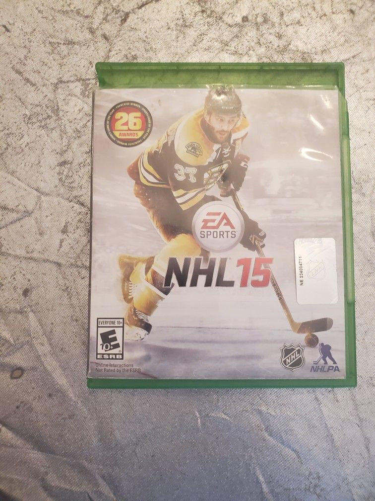 NHL hockey 15 for Microsoft Xbox one video game system