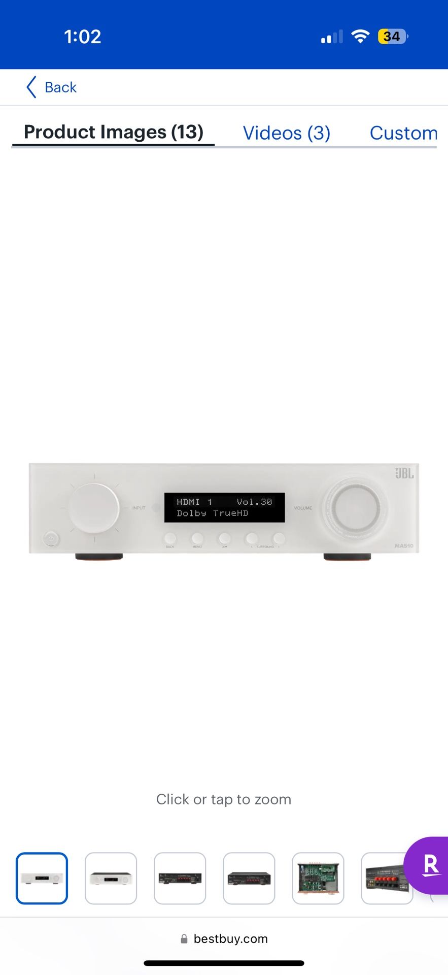 thumbnail image 2 of JBL MA510 5.2-Channel A/V Receiver - 75W Per Channel, Bluetooth, WiFi, HDMI, In White 2 of 11